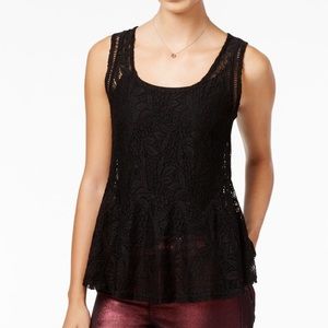 Jessica Simpson Lace Peplum Top